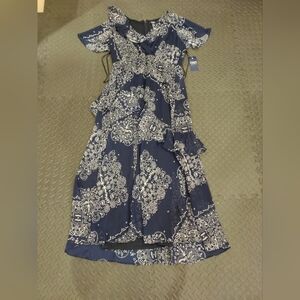 NWT Chaps Twilight Blue Dress Size 16